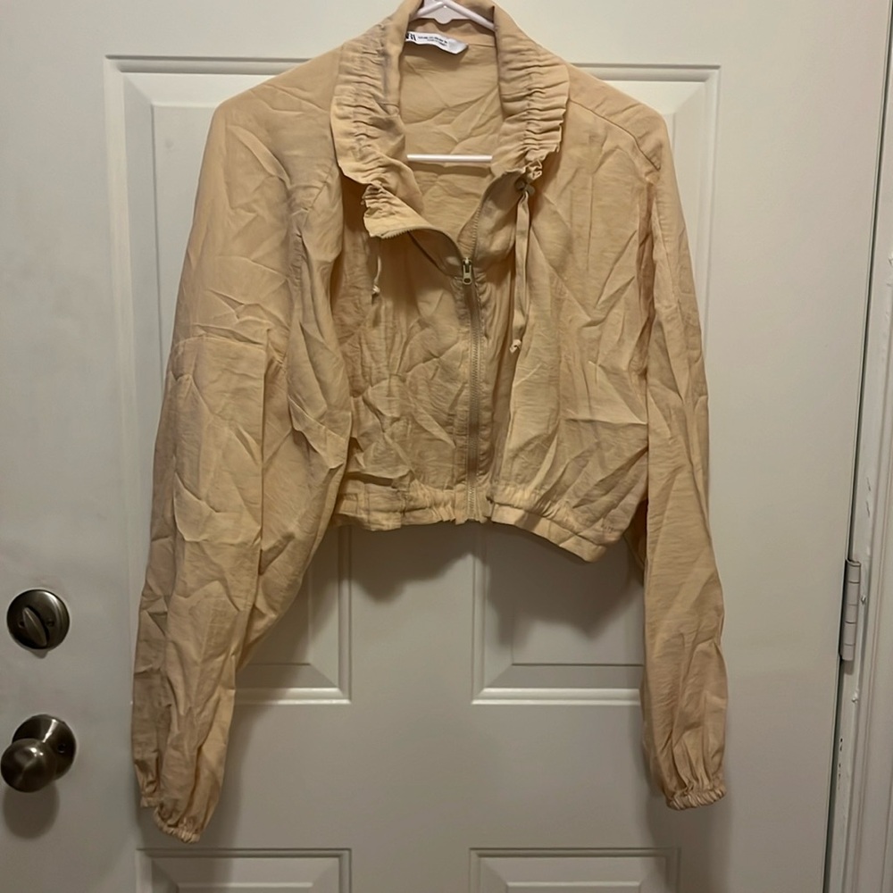 Zara cropped work out sweater